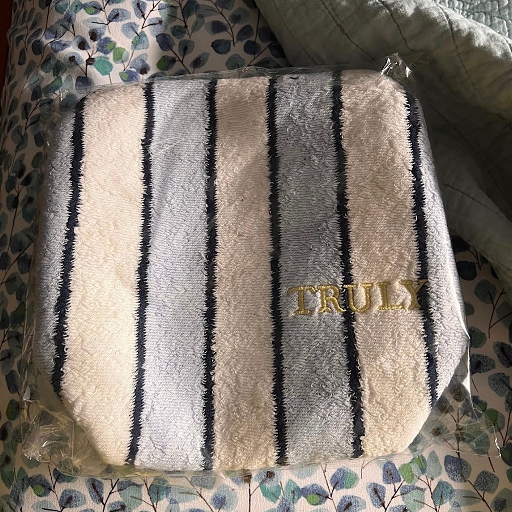 Truly Blue Terry Stripe Bag